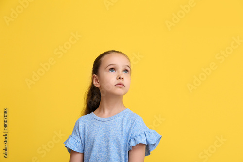 Portrait of cute little gir...
