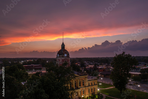 Courthouse at night