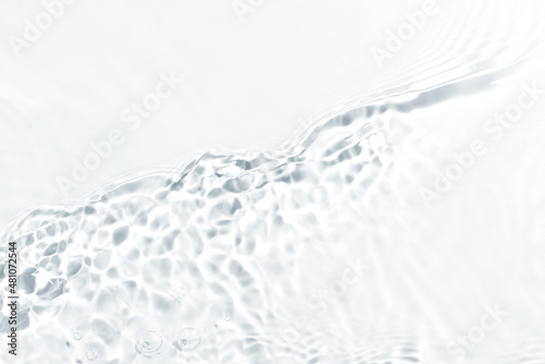 Texture of water on white background