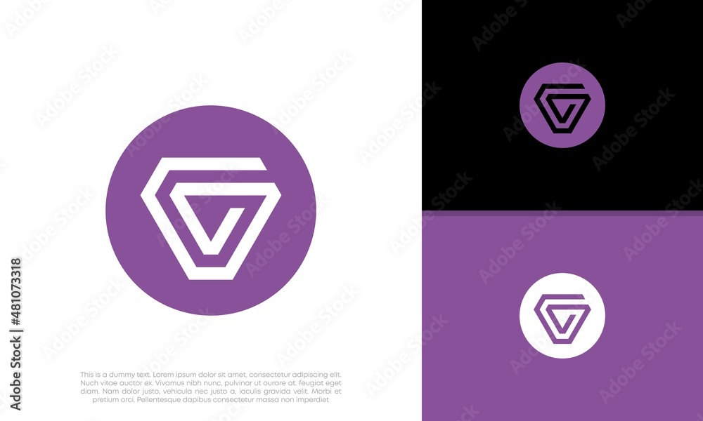 Initials G logo design. Initial Letter Logo. Triangle logo. Initials G logo design. Initial Letter Logo. Triangle logo.