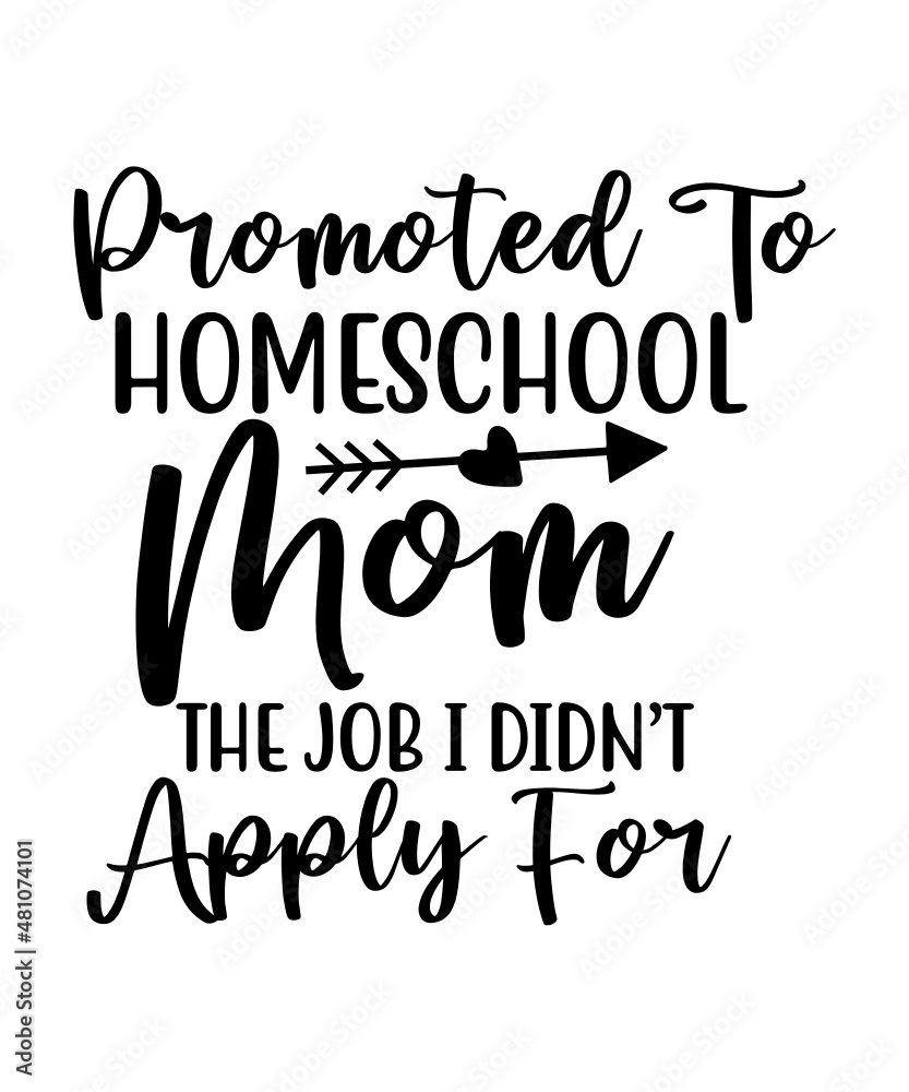 Homeschool SVG Bundle, Back to School Cut File, Kids' Home School Saying, Mom Design, Funny Kid's Quote, dxf eps png, Silhouette or Cricut,Home school 