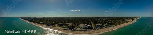 Aerial panorama Vero Beach FL