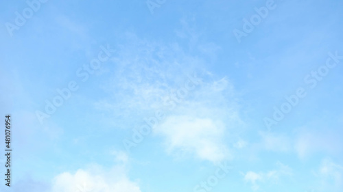 Sky with bright white clouds