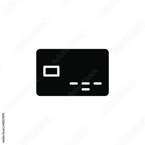 Credit Card, Payment Solid Icon, Vector, Illustration, Logo Template. Suitable For Many Purposes.