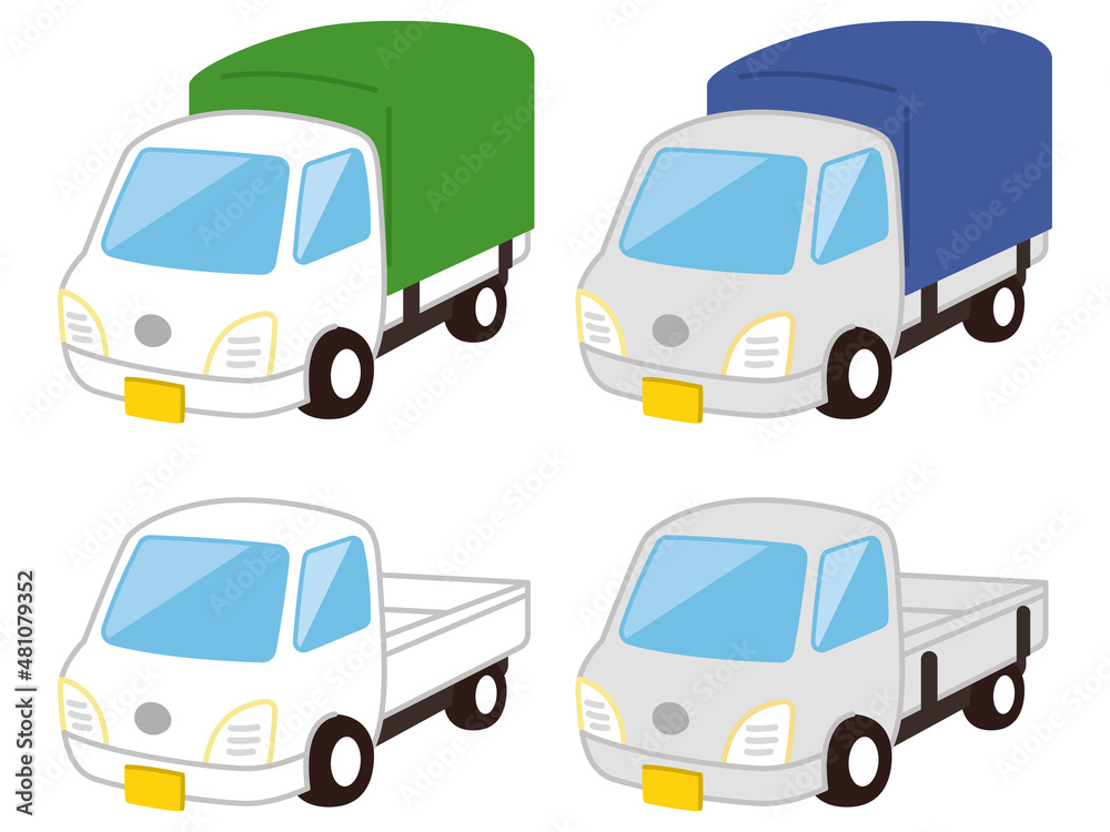 軽トラックのイラスト Stock Vector Adobe Stock
