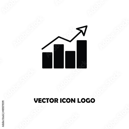 statistics vector icon, infographic chart symbol. Modern, simple flat vector illustration for web site or mobile app 