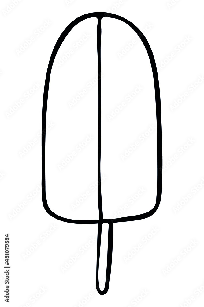 Vector hand drawn ice cream isolated on white backgrounds. Cute dessert illustration. For print, web, design, decor, logo. Vector hand drawn ice cream isolated on white backgrounds. Cute dessert illustration. For print, web, design, decor, logo.