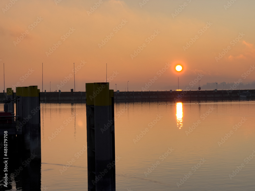 Bodensee bei Konstanz im Winter