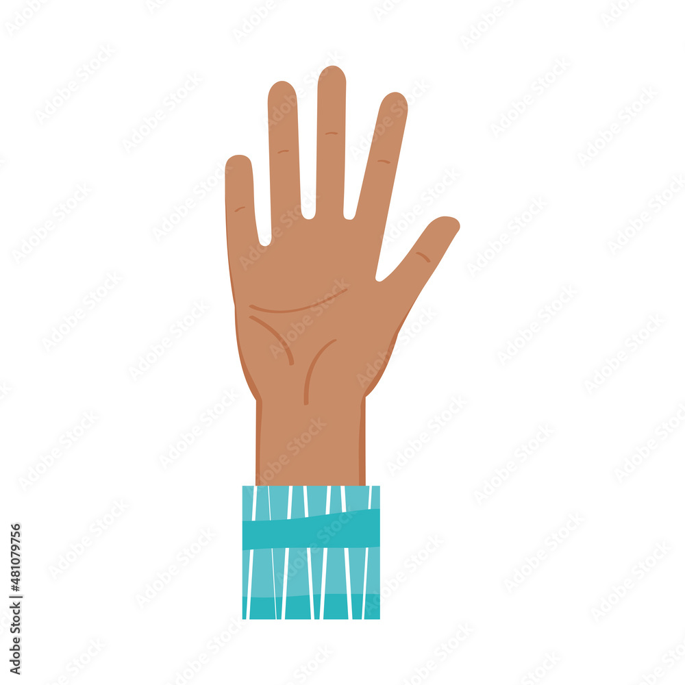 Obraz premium afro hand open