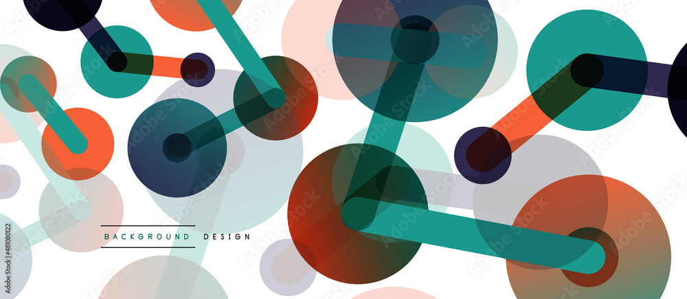 Line points connections geometric abstract background. Circles connected by lines. Trendy techno business template for wallpaper, banner, background or landing Line points connections geometric abstract background. Circles connected by lines. Trendy techno business template for wallpaper, banner, background or landing