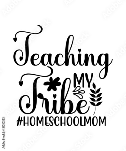 Homeschool SVG Bundle, Back to School Cut File, Kids' Home School Saying, Mom Design, Funny Kid's Quote, dxf eps png, Silhouette or Cricut,Home school Mama bundle svg