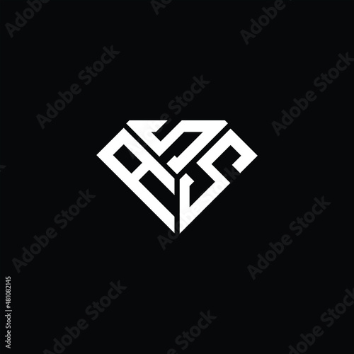 ASS letter logo creative design. ASS unique design