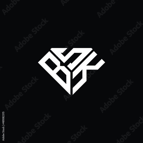 BSK letter logo creative design. BSK unique design photo