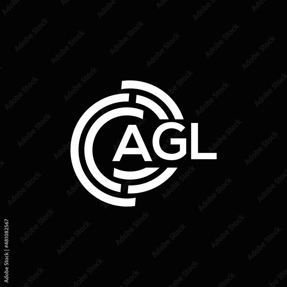 AGL letter logo design on black background. AGL creative initials letter logo concept. AGL letter design. AGL letter logo design on black background. AGL creative initials letter logo concept. AGL letter design.
