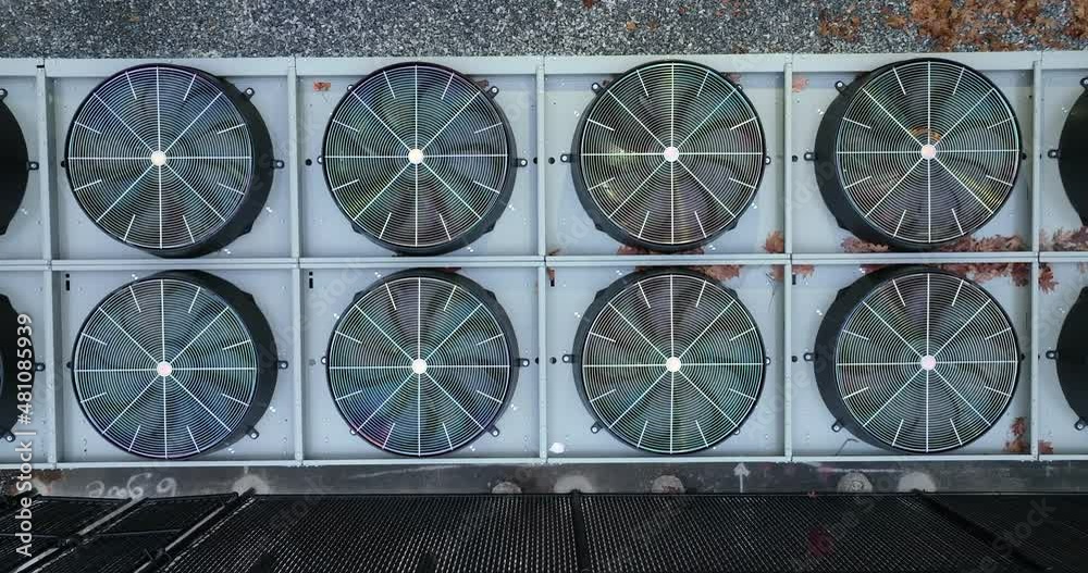 HVAC exhaust system units for air conditioning and building heat