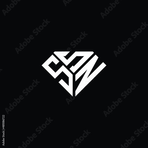 SSN letter logo creative design. SSN unique design photo