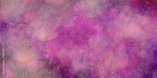 abstract watercolor background texture and Colorful oil painting multi colors abstract background and texture. Colorful bright ink and watercolor textures on white paper background. Magenta watercolor