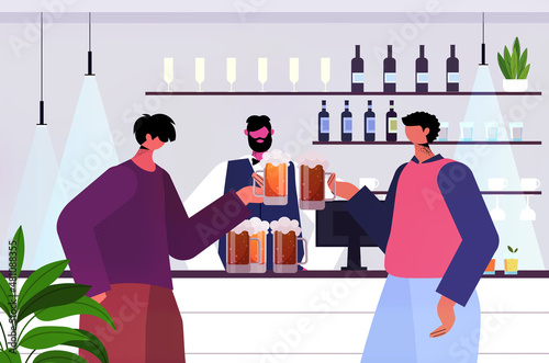 friends drinking beer addicted drunk people having fun alcohol addiction alcoholism concept bar interior
