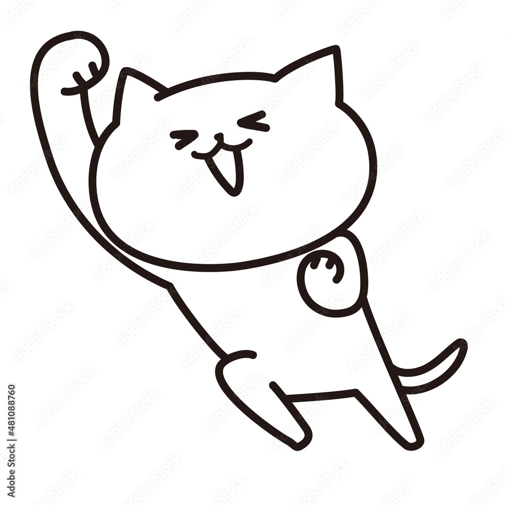 Fototapeta premium 加工ok ねこ素材No.114 飛び出せ