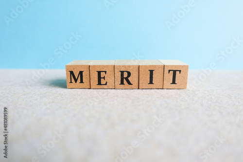 メリット・MERITの文字ブロックの背景素材