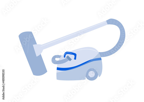 Vector cartoon style handheld vacuum cleaner isolated on white background. Cleaning tools. Illustration for a cleaning company