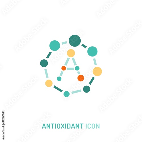 Antioxidant icon. Editable vector illustration in trendy style