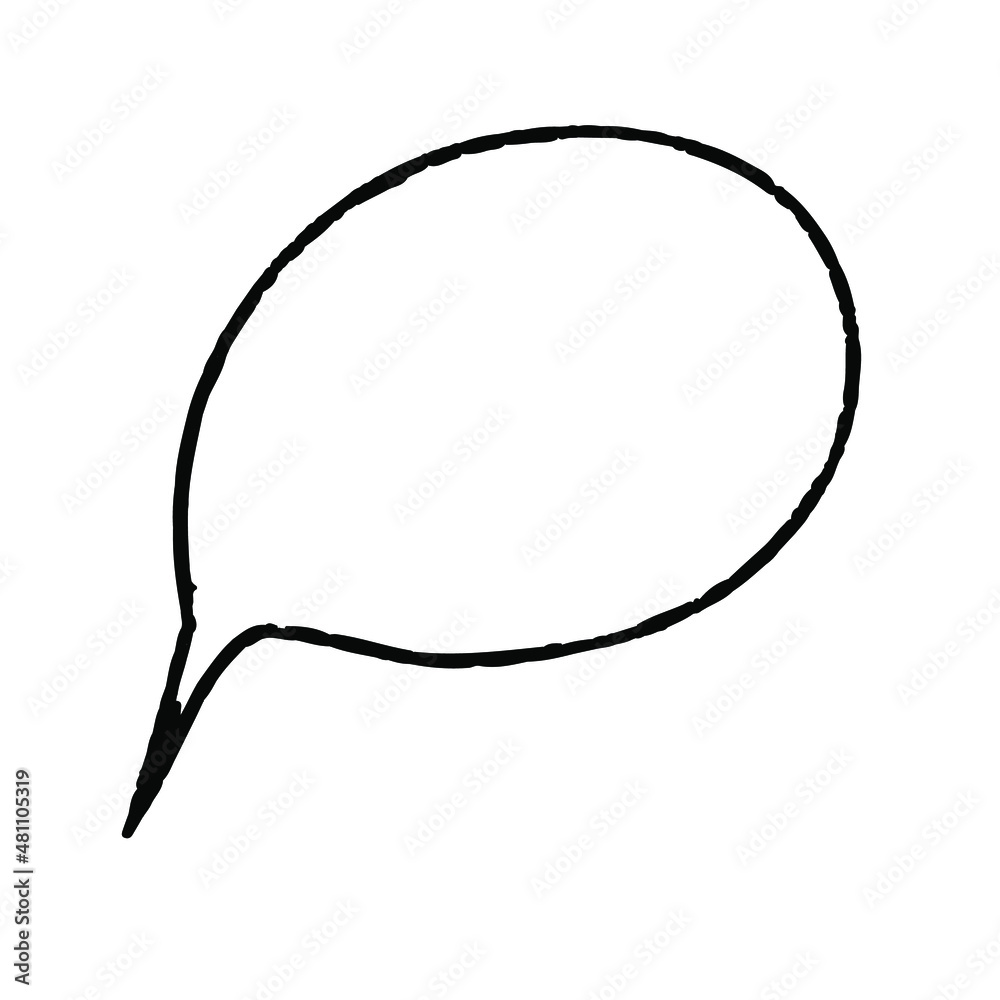 Hand drawn message element. Speech bubble chat, quote text. Cloud in sketch style. Doodle textued cloud shape. Stock vector illustration on white background. Hand drawn message element. Speech bubble chat, quote text. Cloud in sketch style. Doodle textued cloud shape. Stock vector illustration on white background.