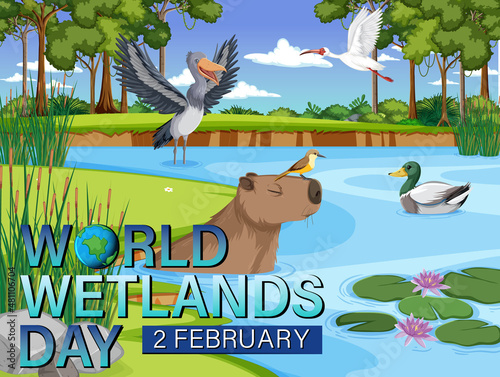 World Wetlands Day poster design