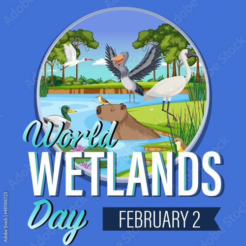 World Wetlands Day poster design