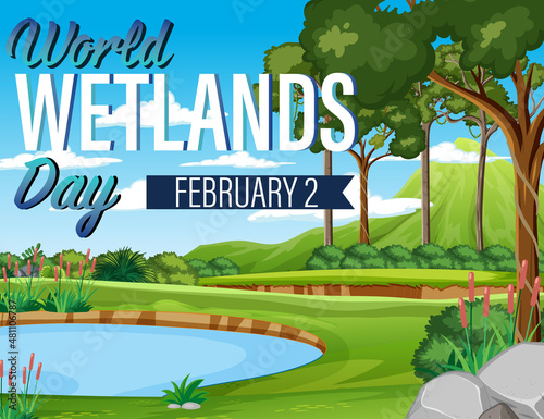 World Wetlands Day poster design