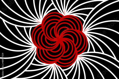 Beautiful colourful  caleidoscope gradient of traditional batik ethnic FLORAL frame illustration for wallpaper background ads clothing or presentation template