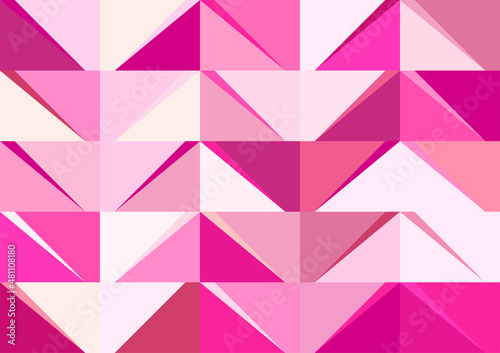 Abstract polygonal pink color background