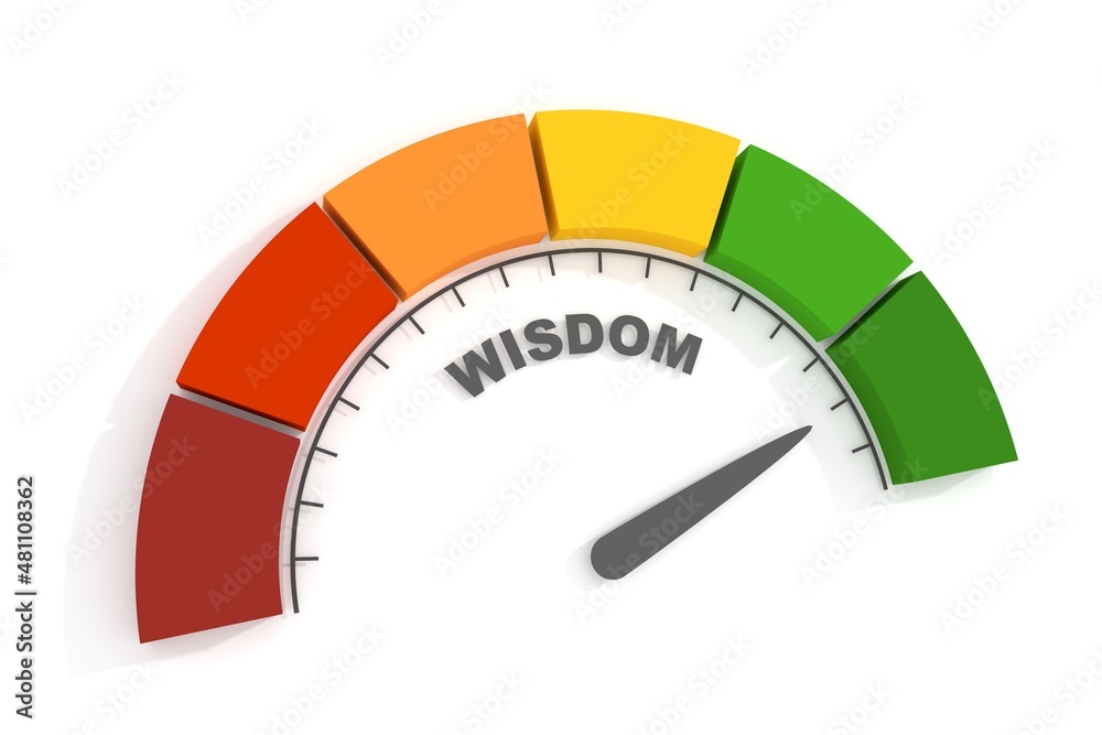 Wisdom measuring device with scale. 3D Render Wisdom measuring device with scale. 3D Render