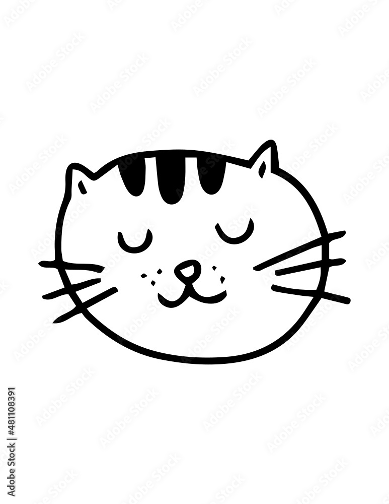 tiger face hand drawing