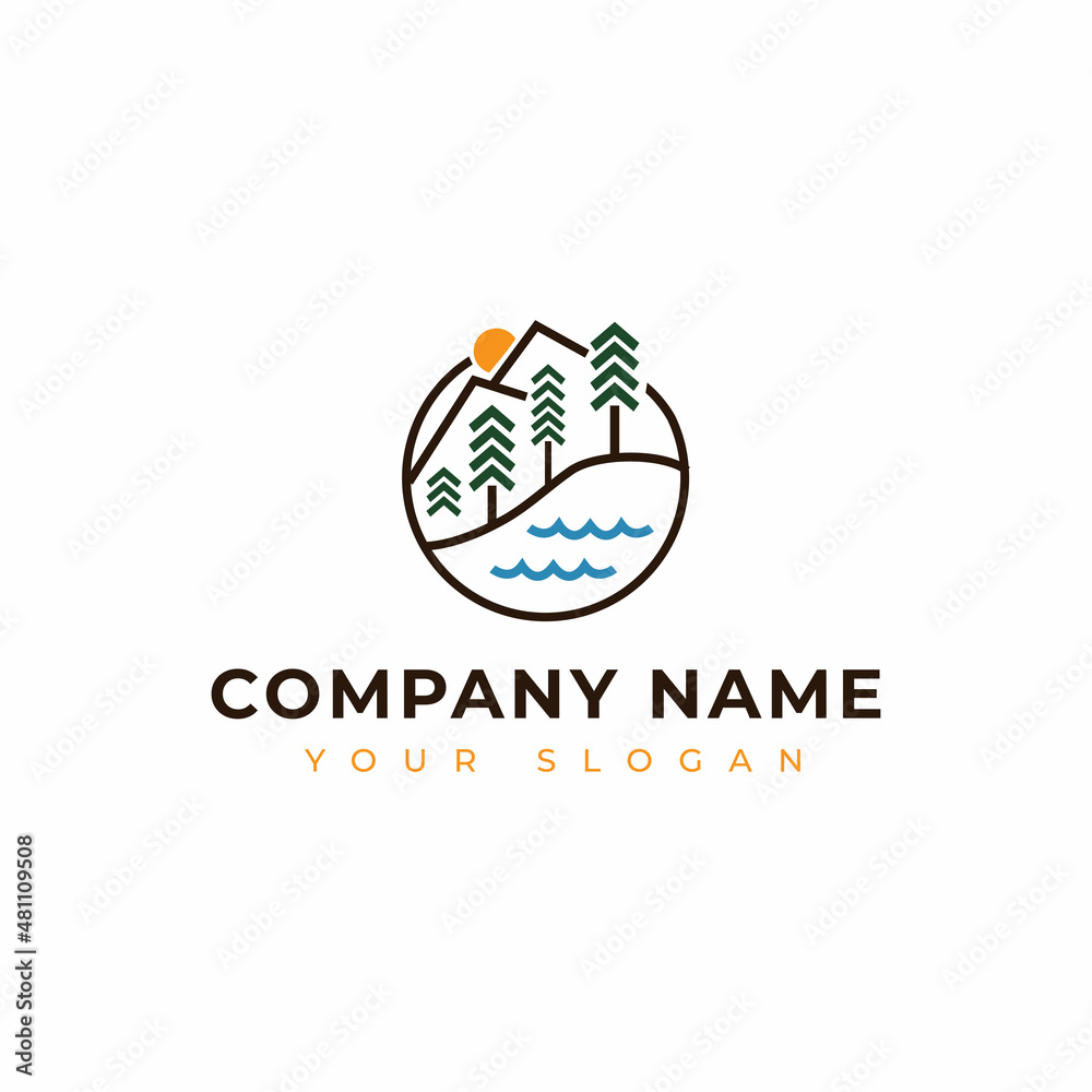 nature logo vector design
