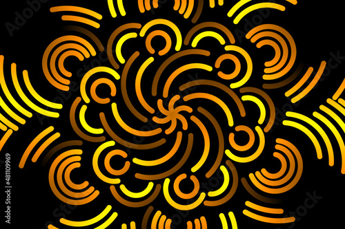 Beautiful colourful  caleidoscope gradient of traditional batik ethnic FLORAL frame illustration for wallpaper background ads clothing or presentation template
