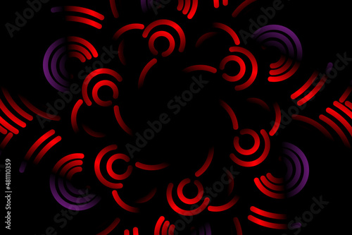 Beautiful colourful  caleidoscope gradient of traditional batik ethnic FLORAL frame illustration for wallpaper background ads clothing or presentation template