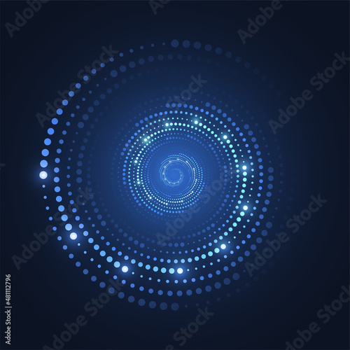 Big data technology circle design background. Internet connection, abstract sense of science and technology analytics concept graphic design. Vector illustration