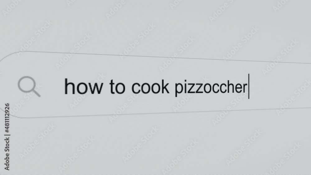 How to cook pizzoccheri - Pc screen internet browser search engine bar typing Valtellina traditional food related question. How to cook pizzoccheri - Pc screen internet browser search engine bar typing Valtellina traditional food related question.