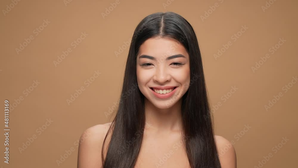 Lady hand mouth no talk secret hydration isolated pastel color background Lady hand mouth no talk secret hydration isolated pastel color background