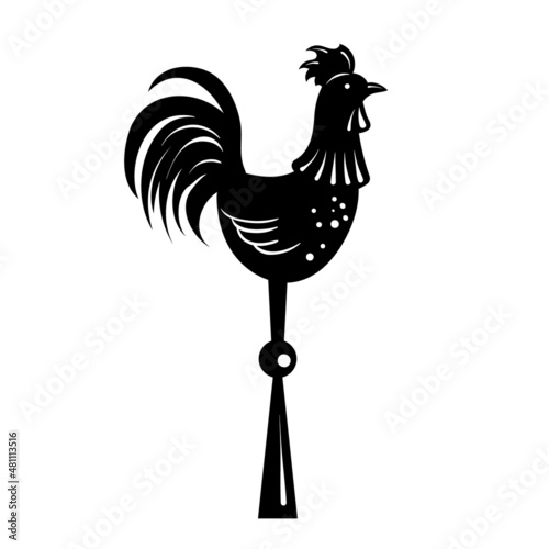 rooster isolated on white background