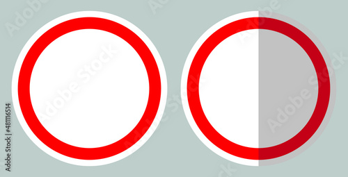 Free Download Road prohibition signs. Flat design. EPS10 - GFXLoad