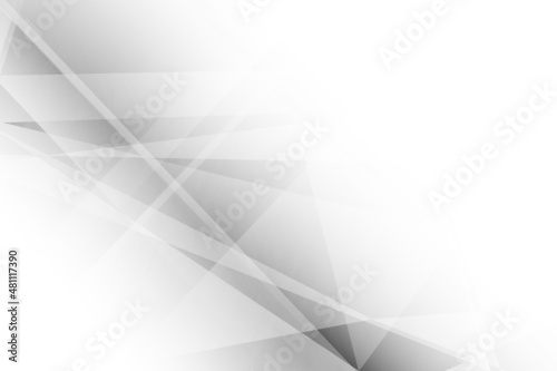Abstract white and gray color, modern design background with geometric shape. Vector illustration.