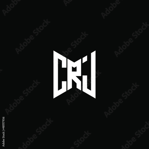 CRJ letter logo creative design. CRJ unique design