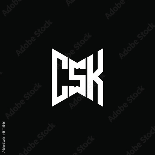 CSK letter logo creative design. CSK unique design photo