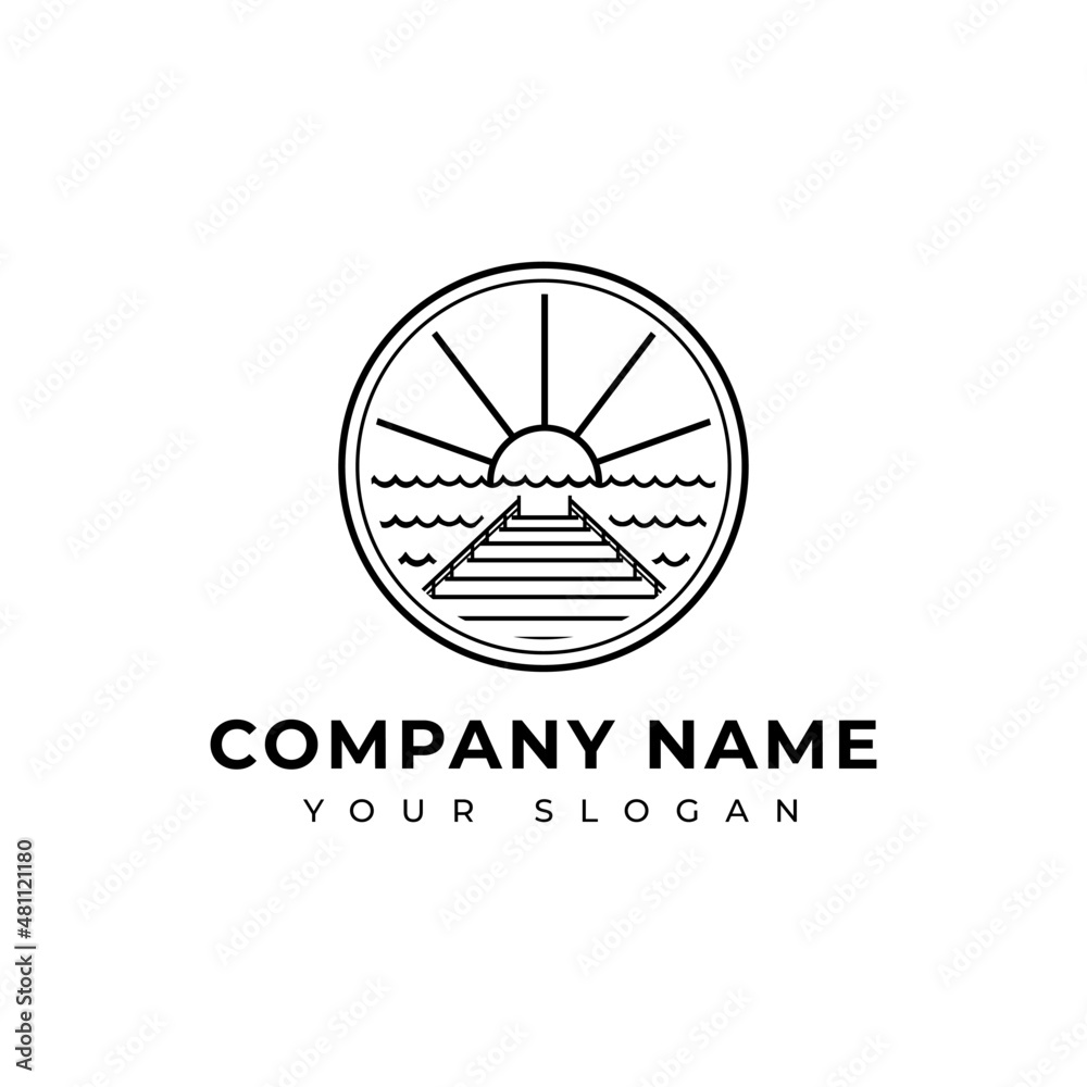 Piers logo vector design template Piers logo vector design template