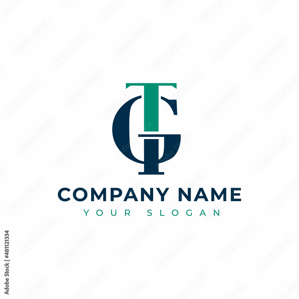 Letter GT logo vector design Letter GT logo vector design