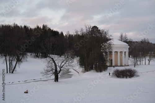 church in the winter