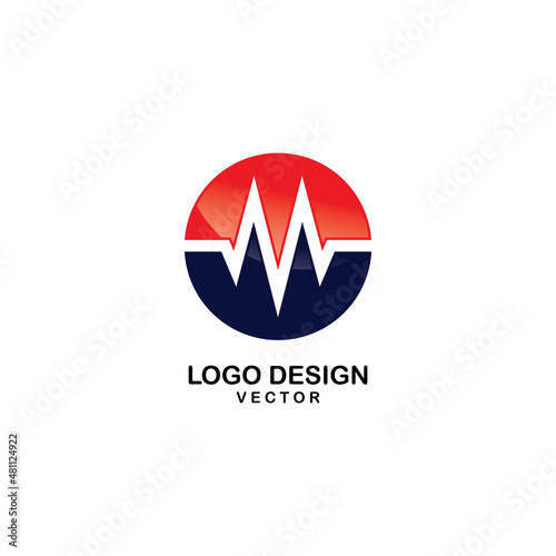 M Letter Medical Logo Template