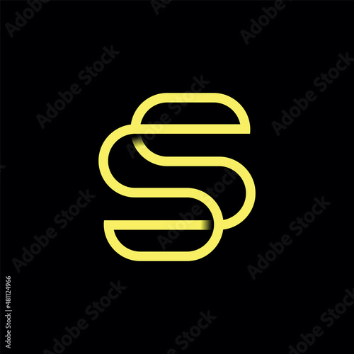 S Symbol Typography Vector Design
